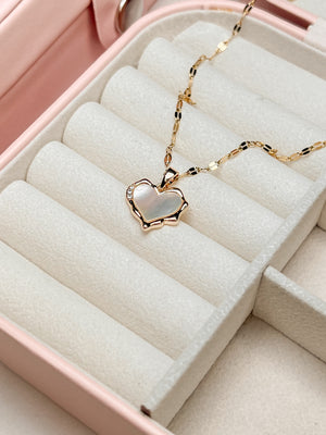 Heart Pearl Necklace