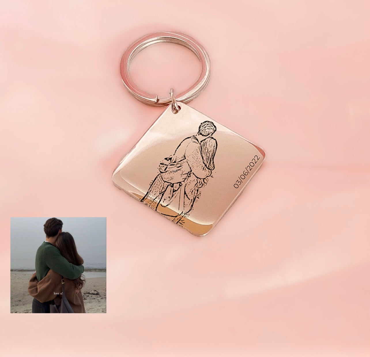 Silver Square Keychain DIY – Mindora Collection