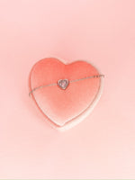 Shiny Heart Silver Bracelet ♡