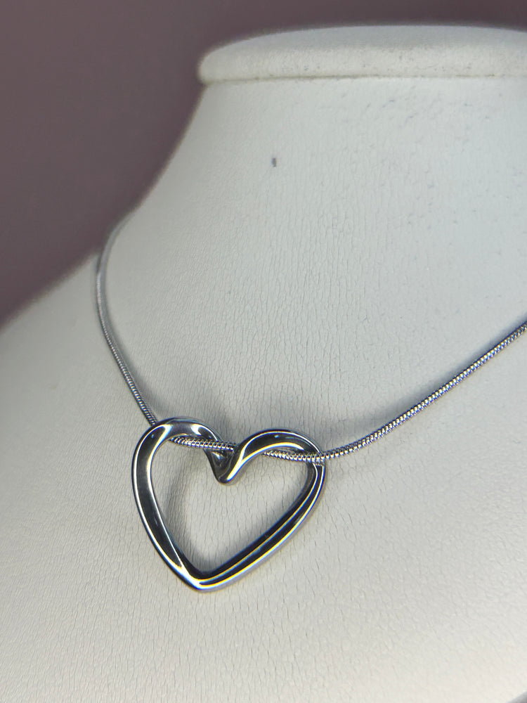 Heart Silver Necklace