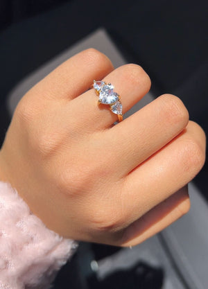 Heart Crystal Promise Ring ♡