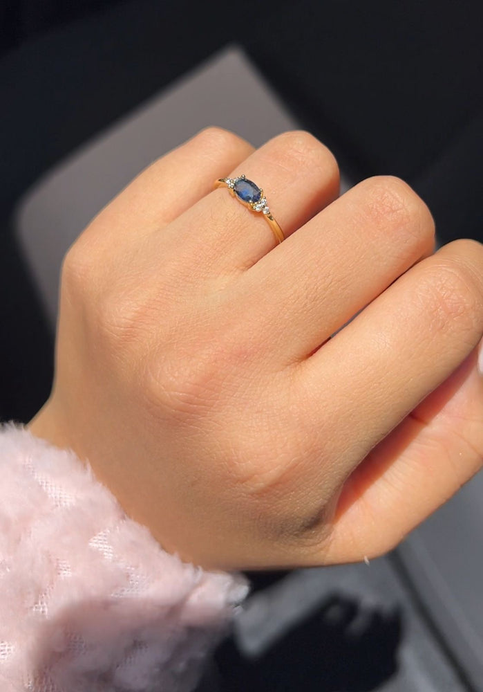 Sapphire Princess Promise Ring