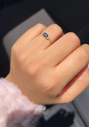 Sapphire Princess Promise Ring