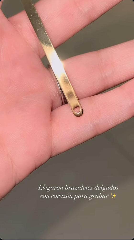 Heart bracelet gold ✨ laser DIY