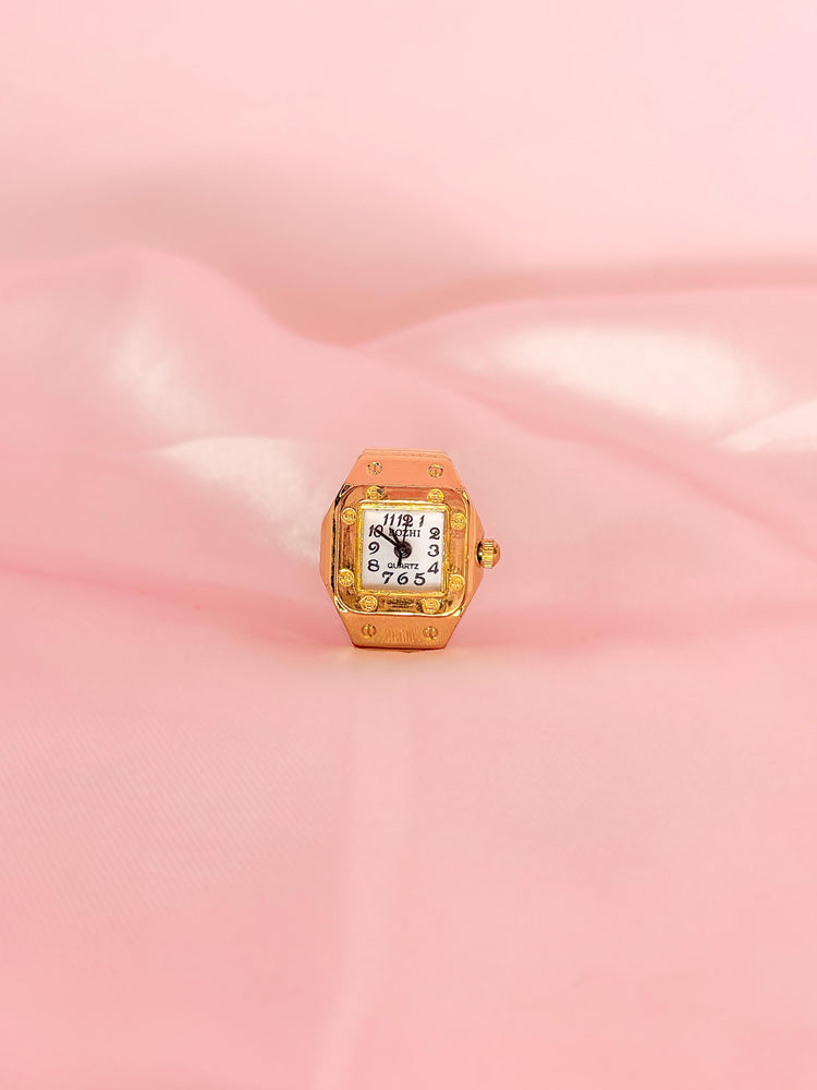 Golden Watch Ring