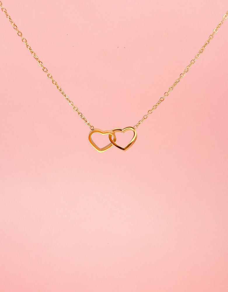 Double Heart Necklace♡