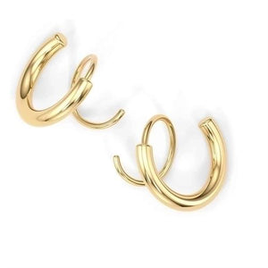 Golden Spiral Hoops ♡