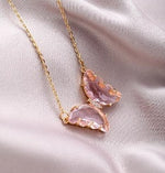 Butterfly Crystal Necklace ♡