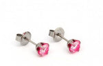 Stainless Steel Tiffany Pink ♡ 5mm.