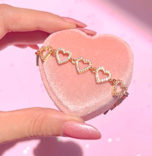 Shiny Hearts Bracelet♡
