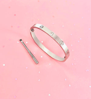 CARTIER BRACELET SILVER (incluye desarmador) ♡