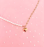 Double Necklace Hearts & Pearls ♡