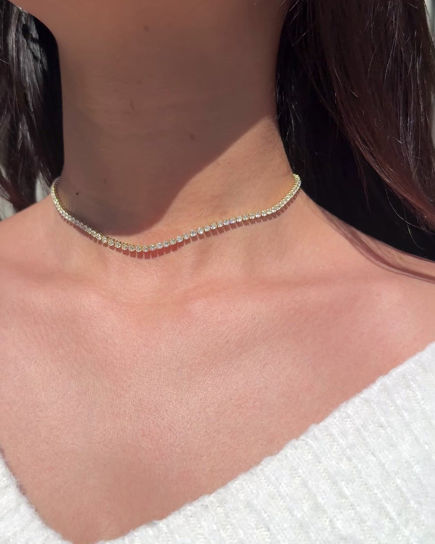 Shiny gold choker ♡