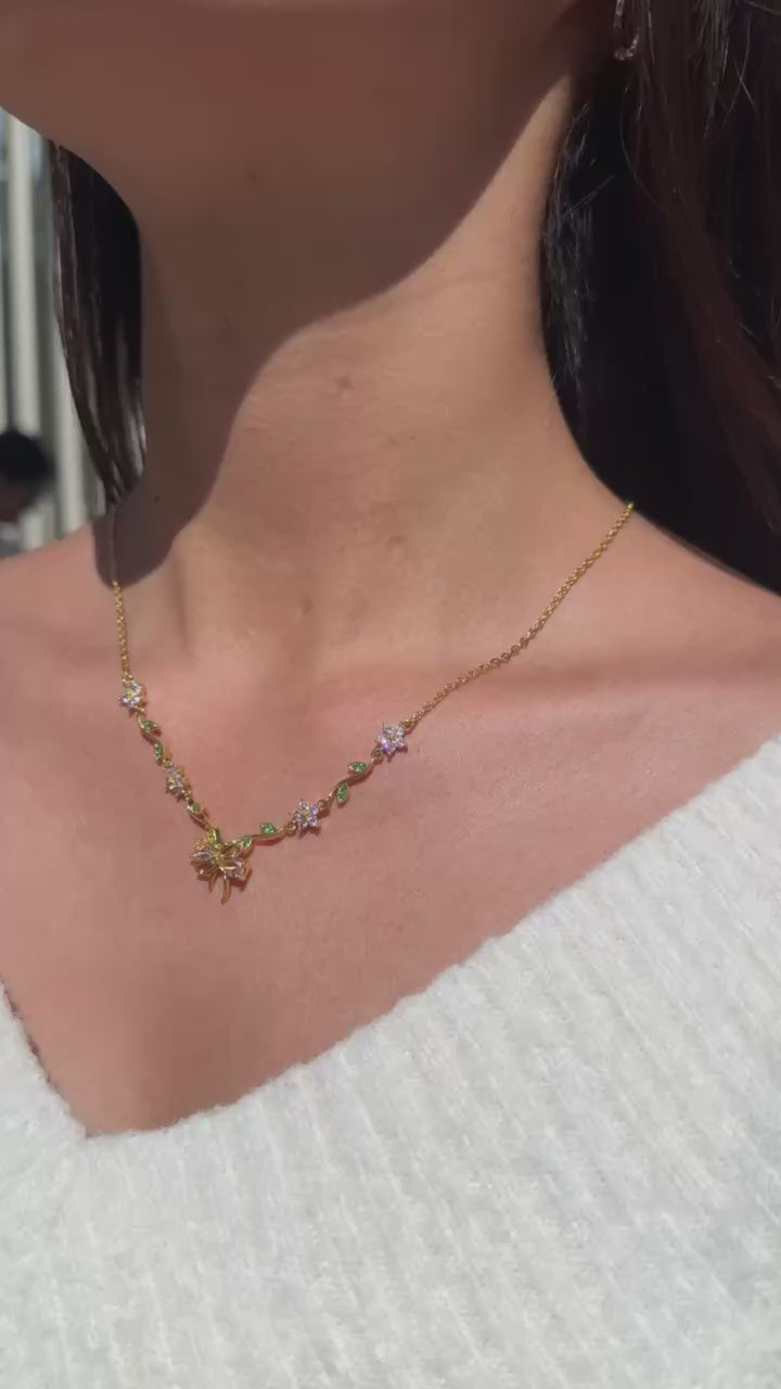 Coquette baby Pink Necklace