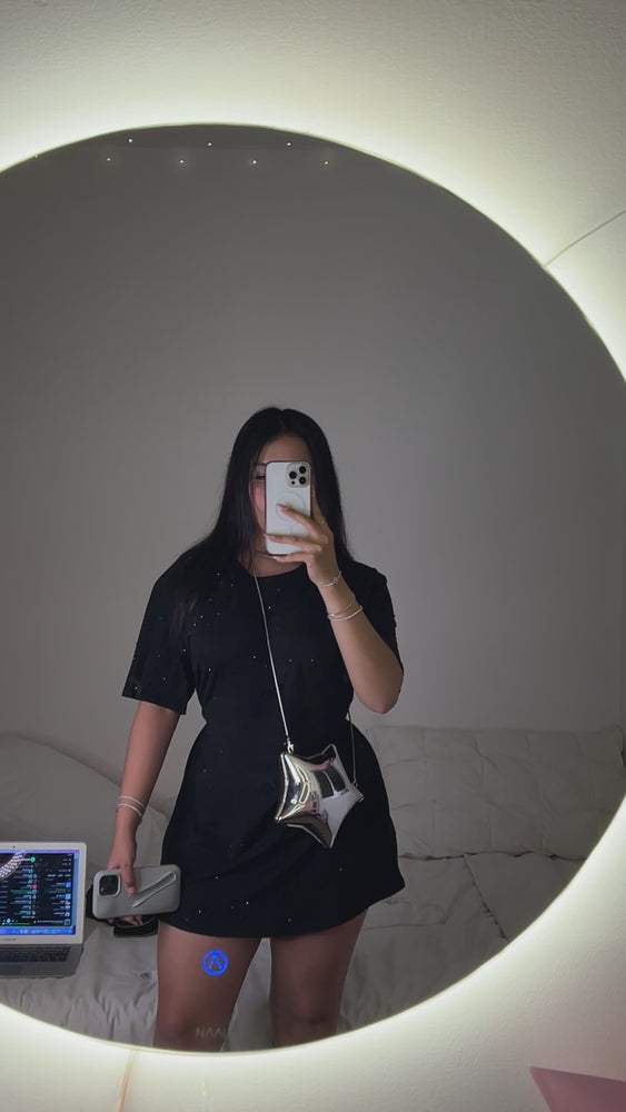 
            
                Load and play video in Gallery viewer, Black Diamond Shirt🖤✨
            
        