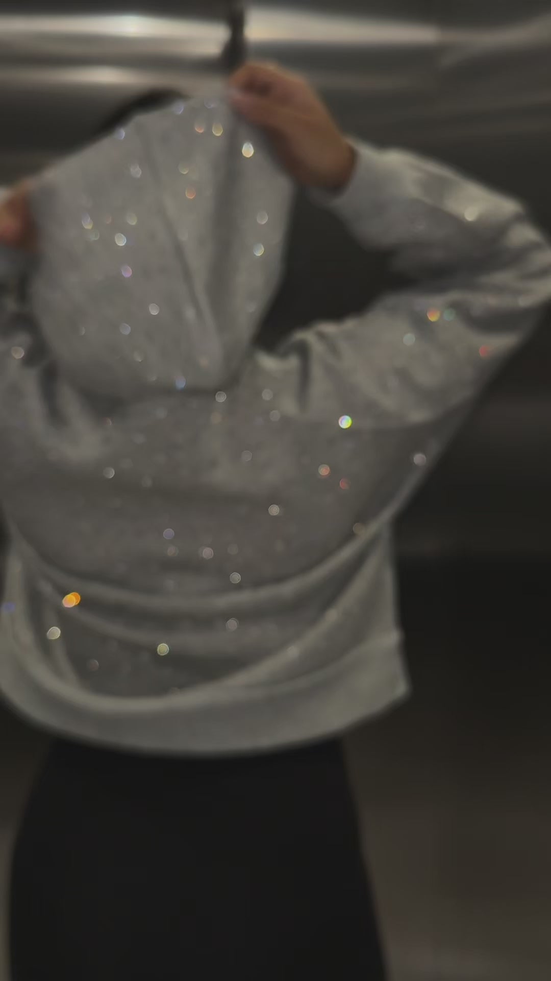 Zip-up diamond hoodie