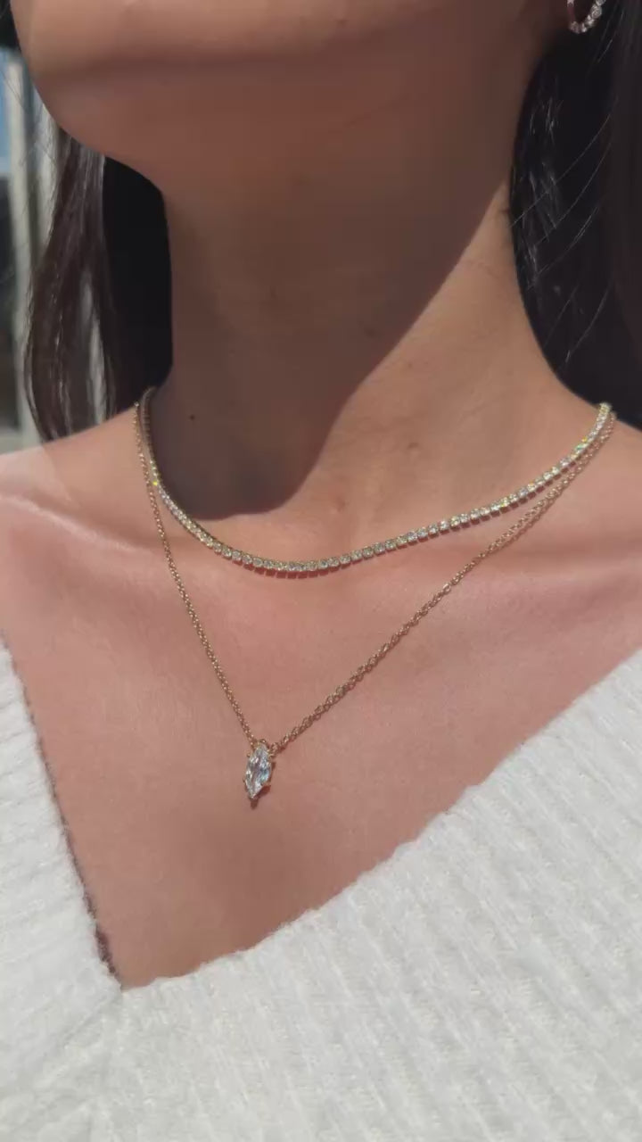 Marquise shiny necklace ✨