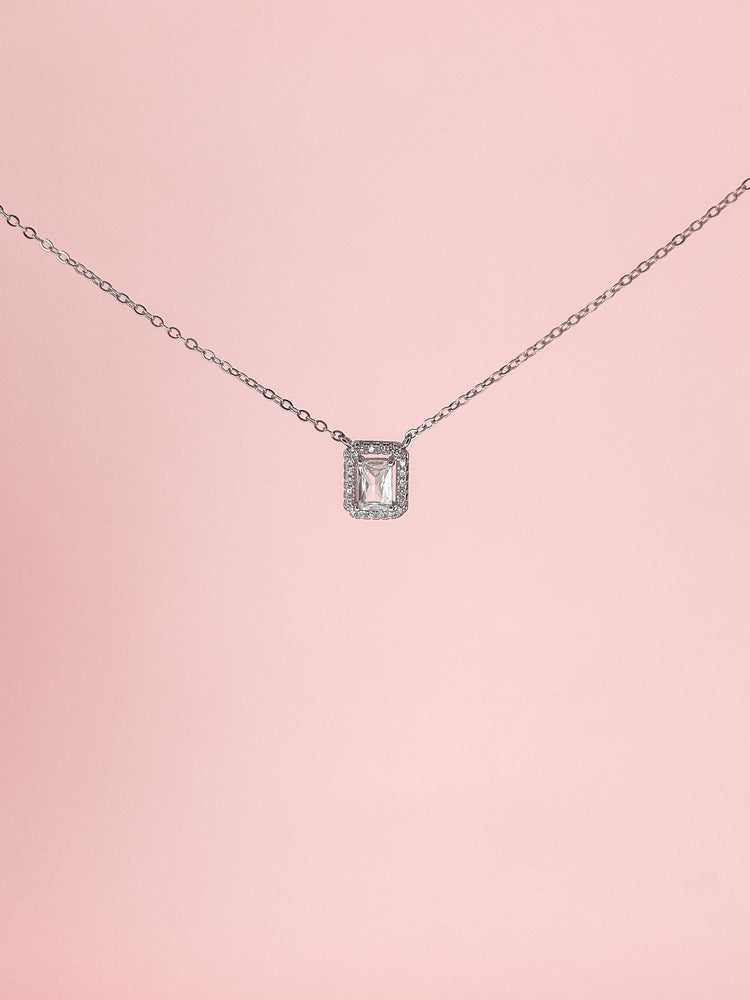 Princess Cut Necklace🤍 Bride collection