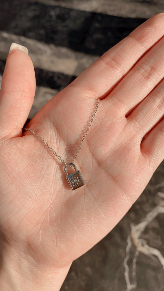 Cute Mini Lock Necklace ♡