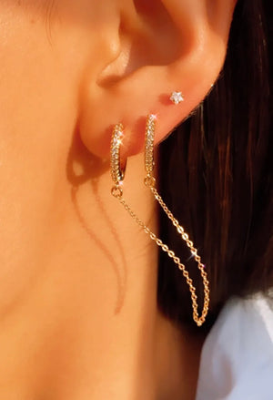 Double Chain Earring ♡ 