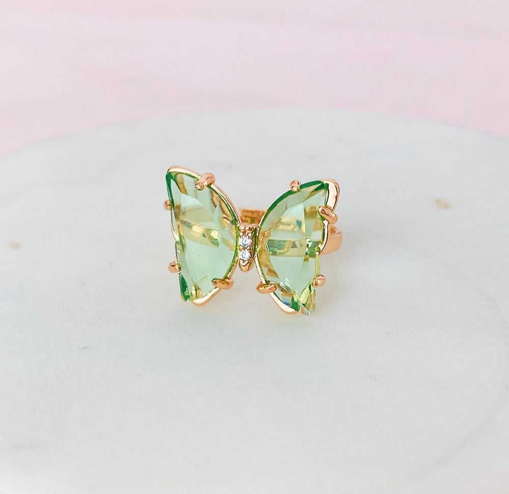 Butterfly Crystal Ring ♡ 