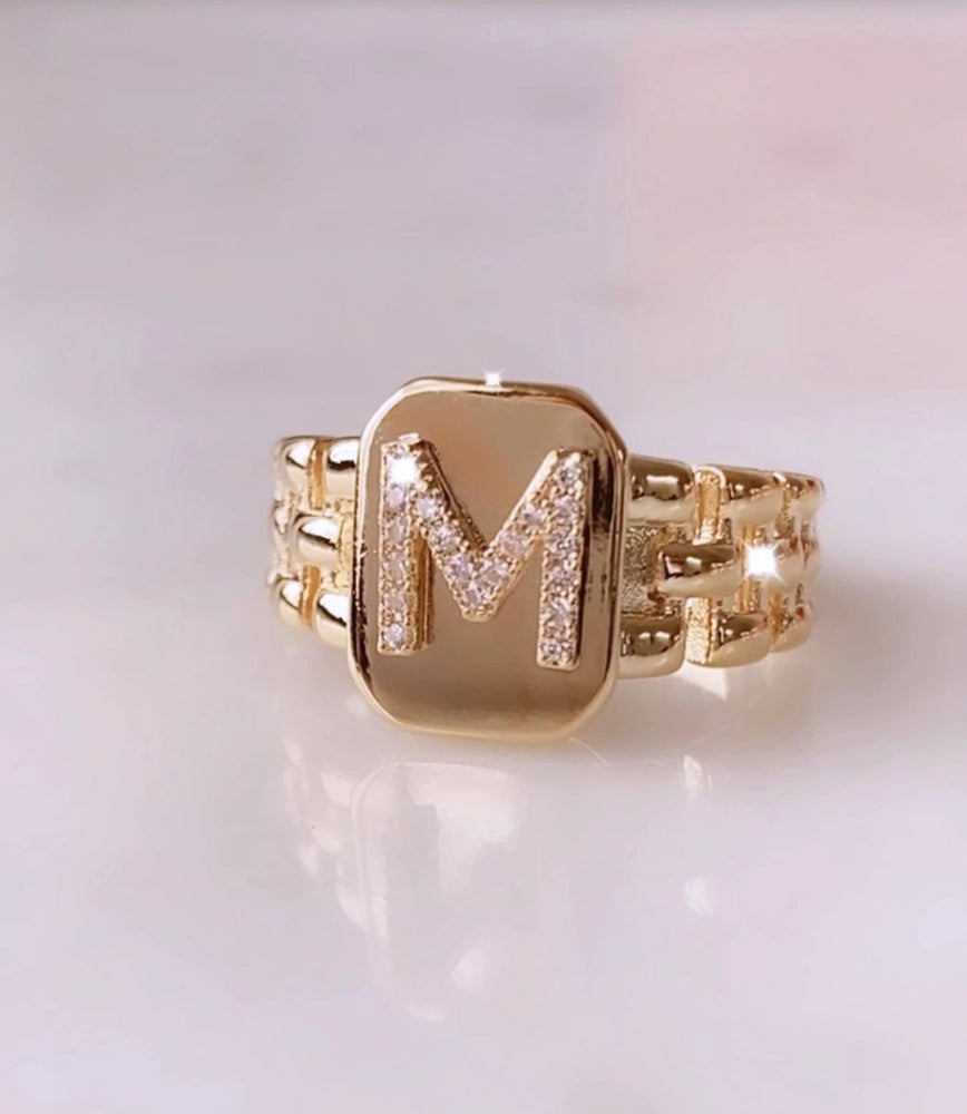 Chunky Letters Ring♡