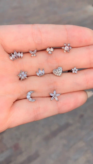 Cute silver ♡  B Collection Earrings