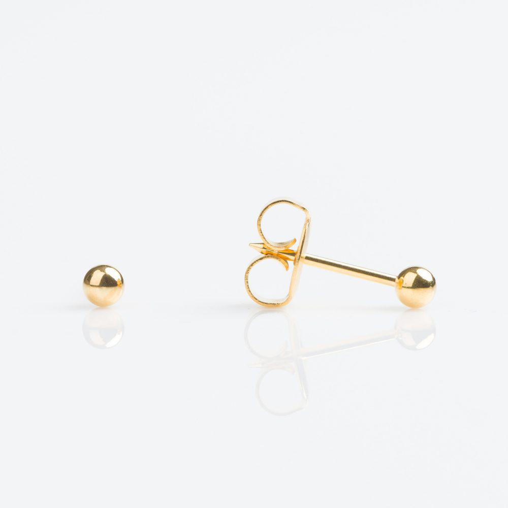 Gold Plated ♡ Ball 3mm.