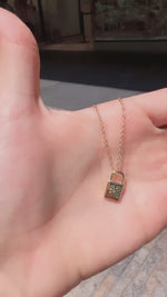 Cute Mini Lock Necklace ♡