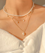 Pearls Match Necklaces (3 Pcs) ♡