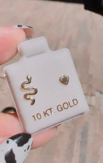 Snake &amp; Heart ♡ 10K Gold